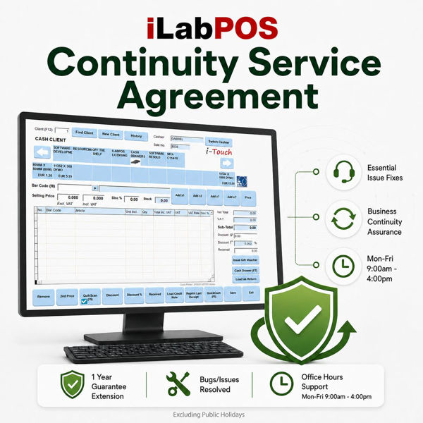 Picture of iLabPOS Continuity Service Agreement - 1 Year / 1 Shop